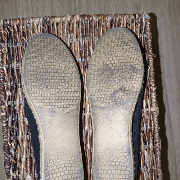 Stuart Weitzman Black Espadrilles Size 7 (Leather/Suede Interior) - Picture 3 of 6